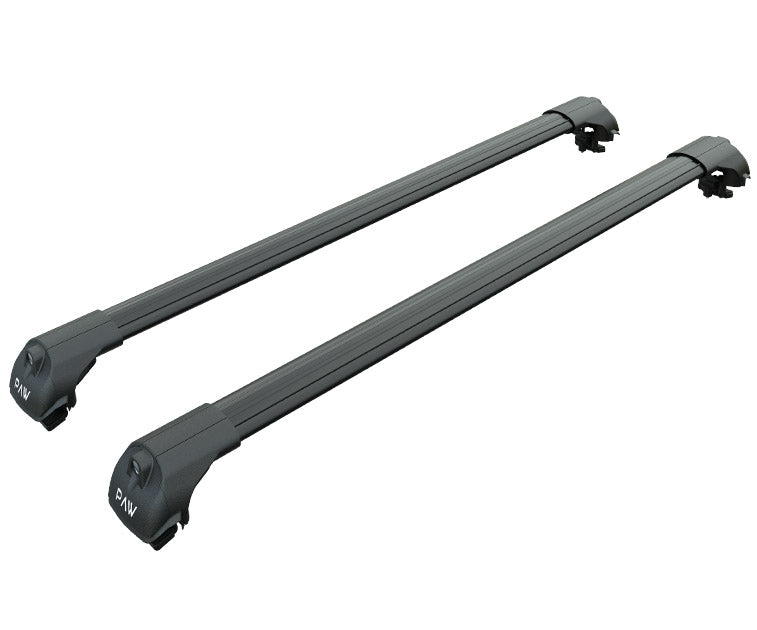 For Subaru Outback Roof Rack Cross Bars Flush Rail Alu Black 2009-14 For Subaru Outback Roof Rack Cross Bars Flush Rail Alu Black 2009-14